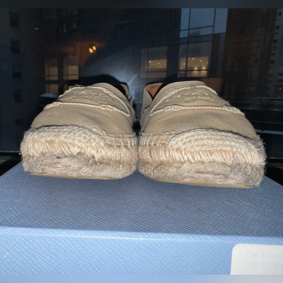 Prada Logo Embroidered Espadrilles | Size 37 - Picture 5 of 7